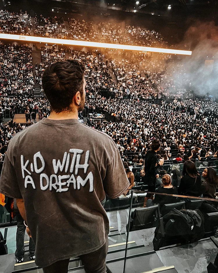 Kid With A Dream Print Men's T-shirt