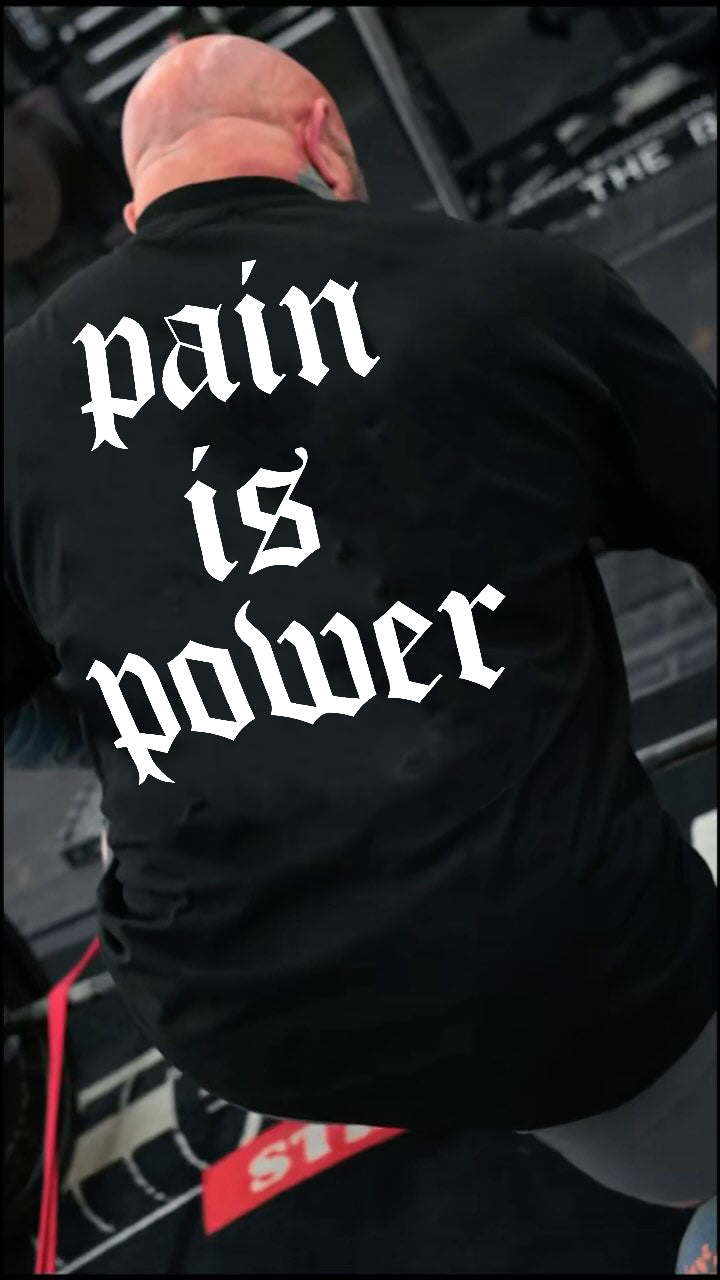 Pain is power Print Men's T-shirt